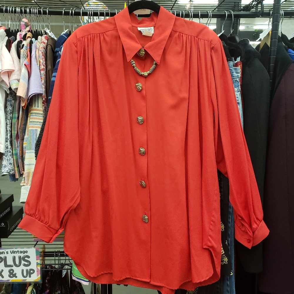 vintage 1980s Necklace Blouse